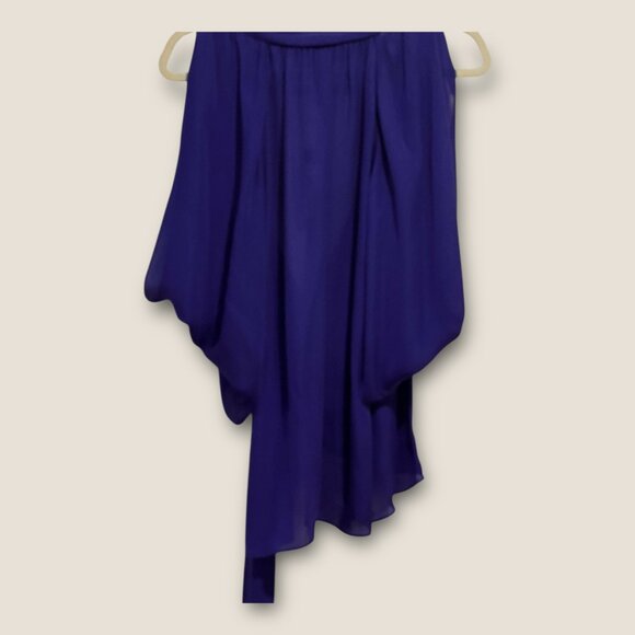 NWT: BCBGMAXAZRIA SILK WRAP TOP WITH OPEN SLEEVES, SZ: S - Picture 9 of 14